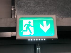 Interior Emergency Exit Lighting and Signage