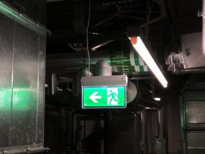 Emergency Exit Signage and Lighting Service Room