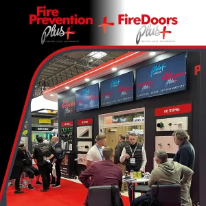 Plus Group exhibition stand during Fire Safety Event 2024