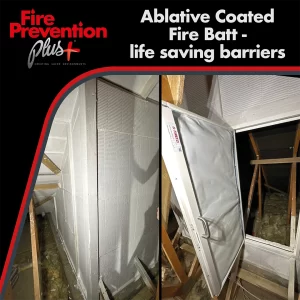 Ablative Coated Fire Batt